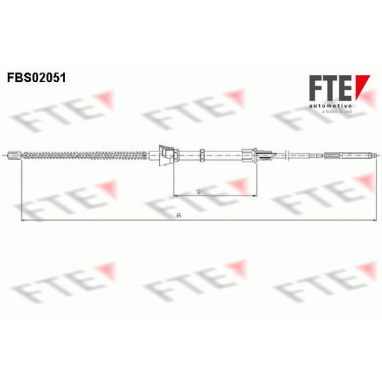 FBS02051 - Cable, parking brake 