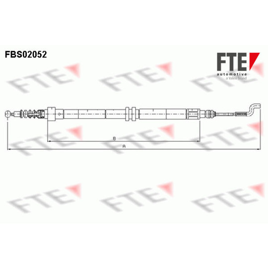 FBS02052 - Cable, parking brake 