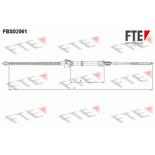 FBS02061 - Cable, parking brake 