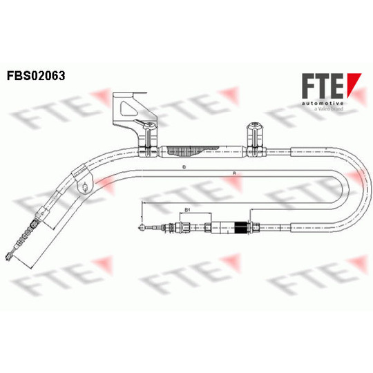 FBS02063 - Cable, parking brake 