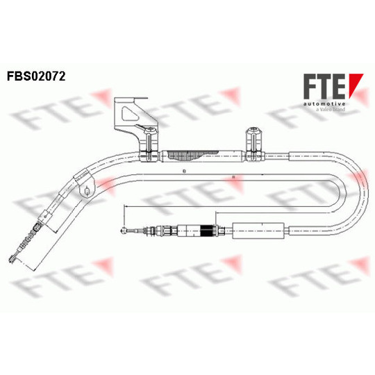 FBS02072 - Cable, parking brake 