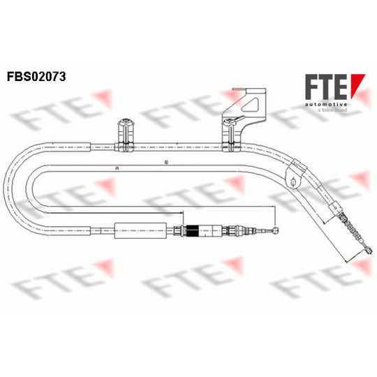 FBS02073 - Cable, parking brake 