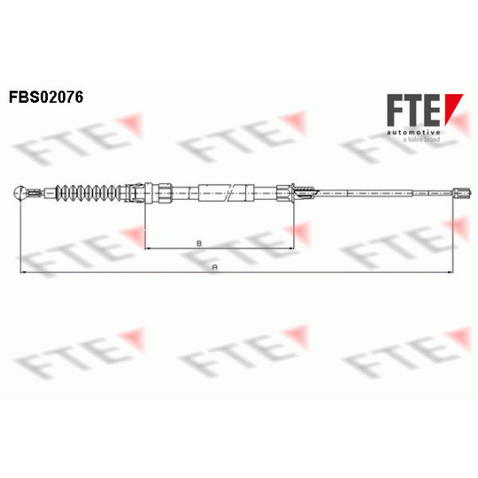 FBS02076 - Cable, parking brake 