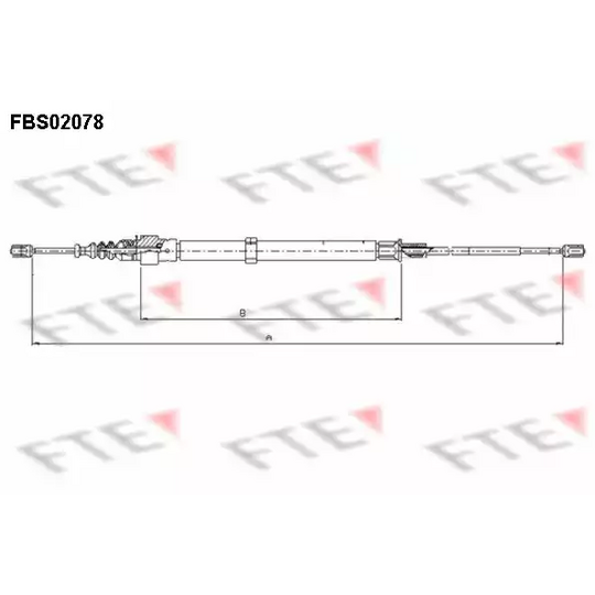 FBS02078 - Cable, parking brake 