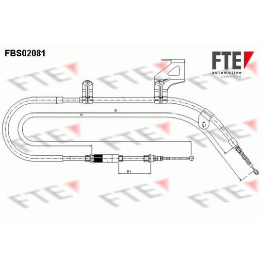 FBS02081 - Cable, parking brake 