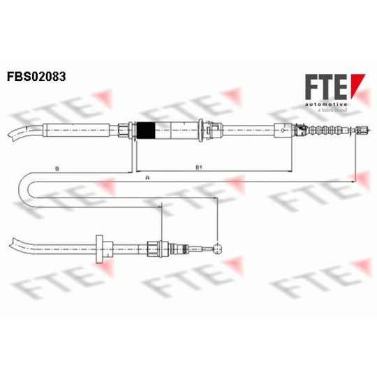 FBS02083 - Cable, parking brake 