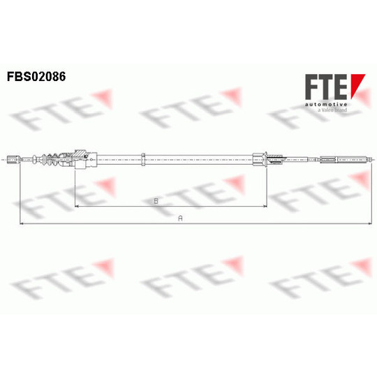 FBS02086 - Cable, parking brake 