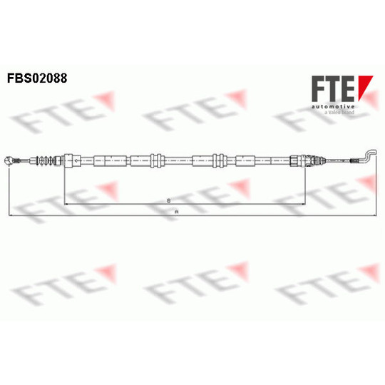 FBS02088 - Cable, parking brake 