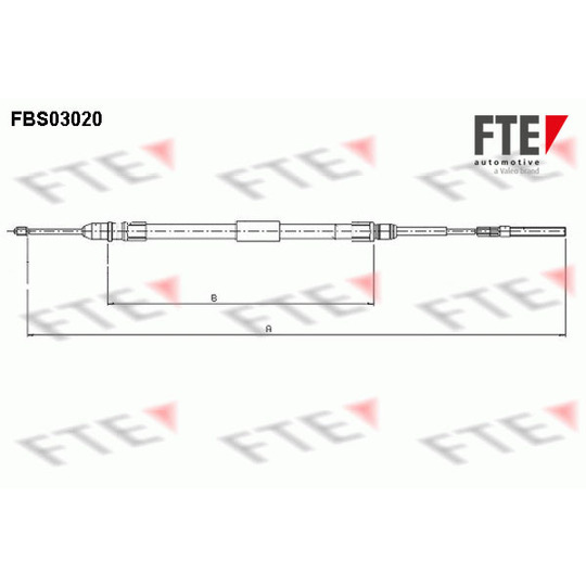FBS03020 - Cable, parking brake 