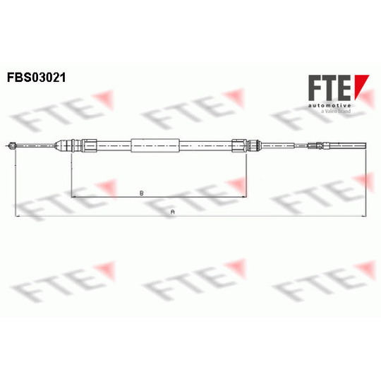 FBS03021 - Cable, parking brake 