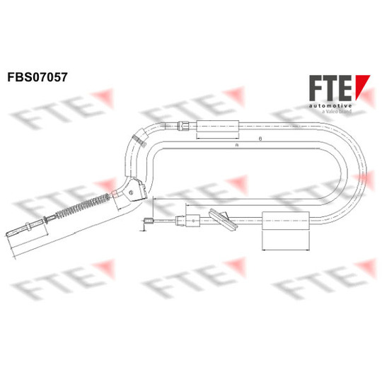 FBS07057 - Cable, parking brake 