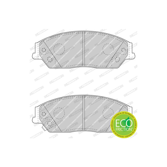 FDB4443 - Brake Pad Set, disc brake 