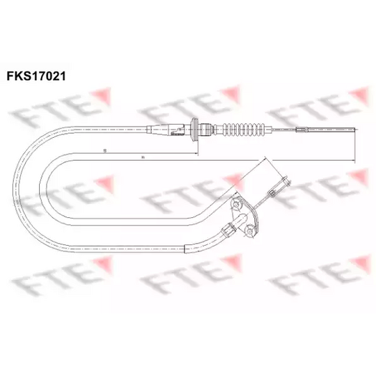 FKS17021 - Clutch Cable 