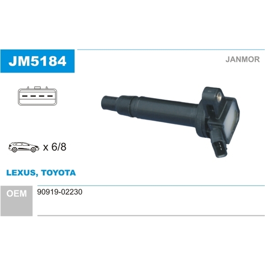 JM5184 - Ignition coil 