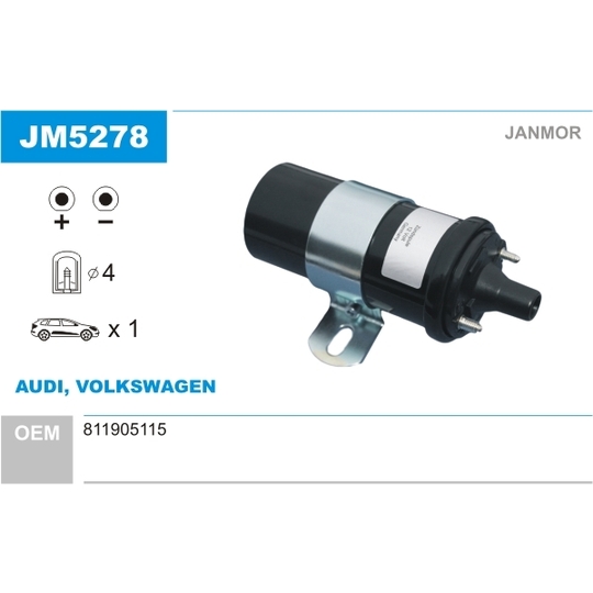 JM5278 - Ignition coil 