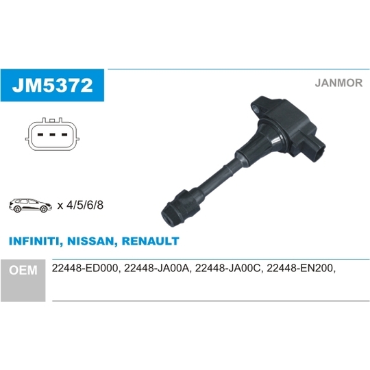 JM5372 - Ignition coil 