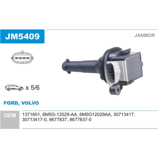 JM5409 - Ignition coil 