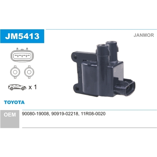 JM5413 - Ignition coil 