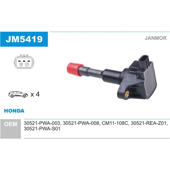 JM5419 - Ignition coil 