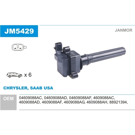 JM5429 - Ignition coil 