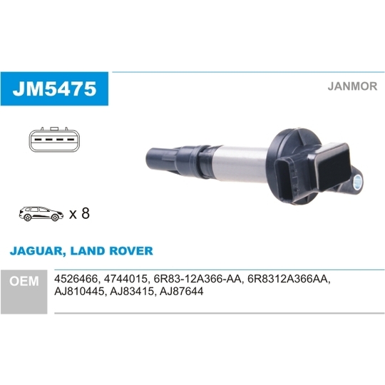 JM5475 - Ignition coil 