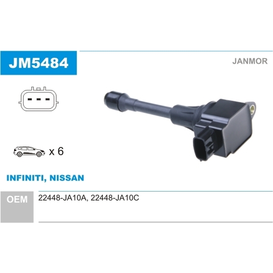 JM5484 - Ignition coil 