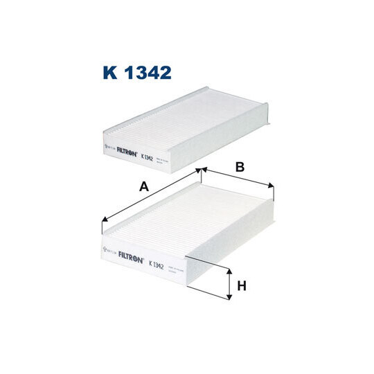 K 1342-2x - Filter, salongiõhk 