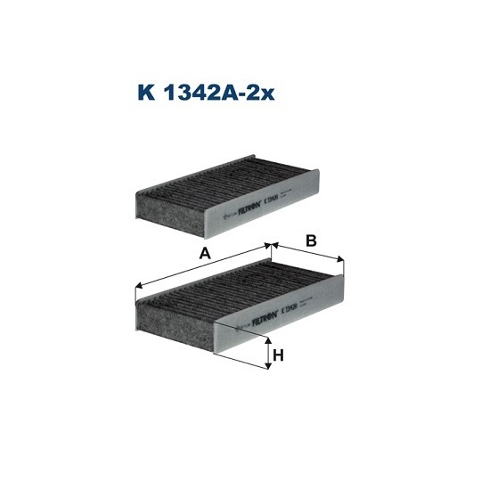 K 1342A-2x - Filter, interior air 