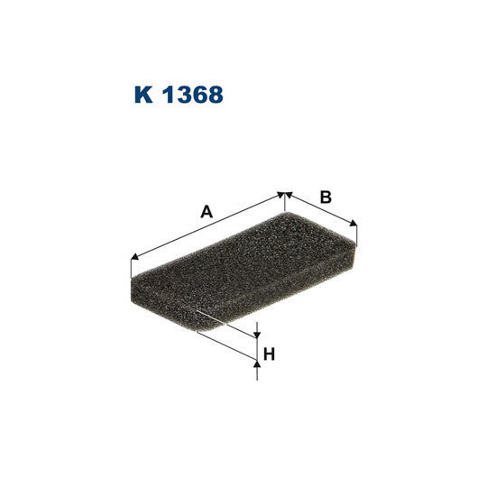 K 1368 - Filter, interior air 