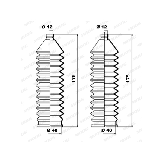 K150034 - Bellow Set, steering 