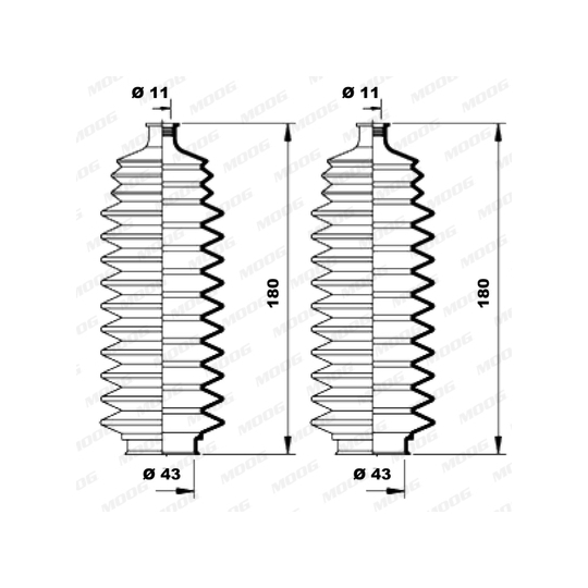 K150105 - Bellow Set, steering 