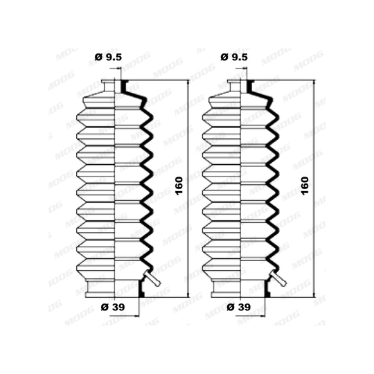 K150106 - Bellow Set, steering 