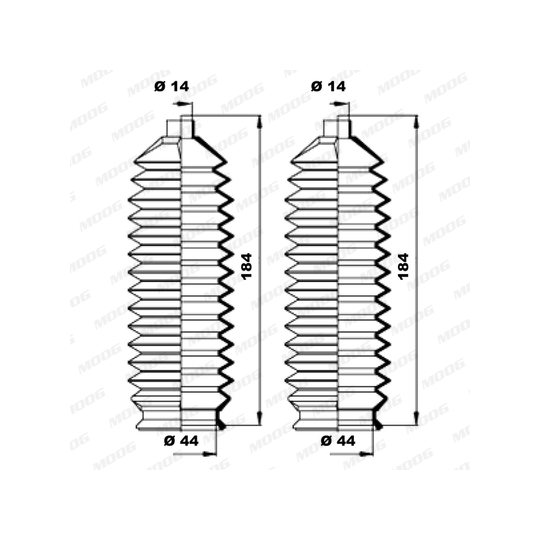 K150196 - Bellow Set, steering 