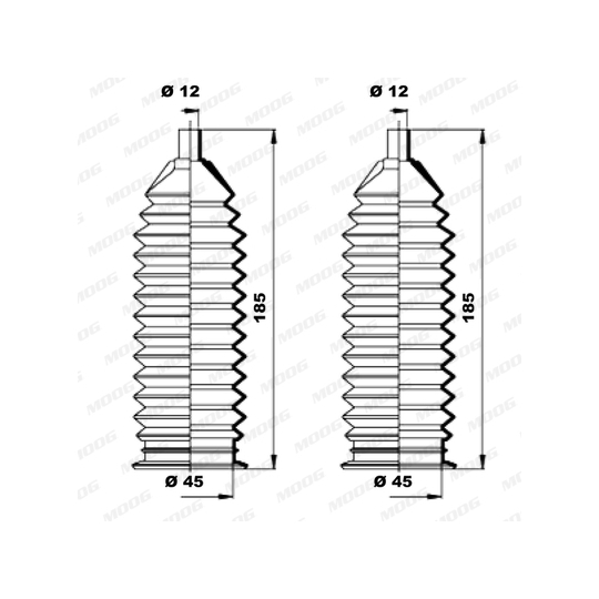 K150206 - Bellow Set, steering 