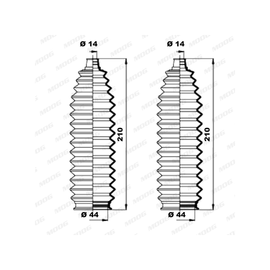 K150207 - Bellow Set, steering 