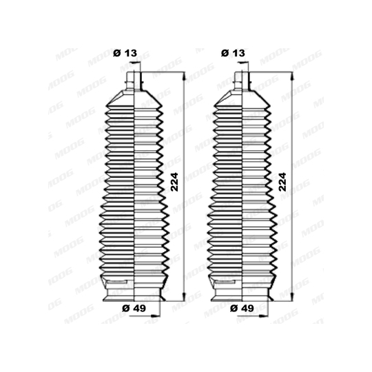 K150210 - Bellow Set, steering 