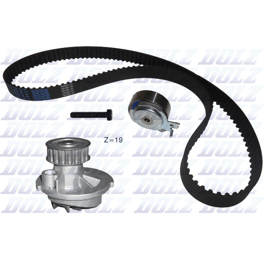 KD025 - Water Pump & Timing Belt Set 