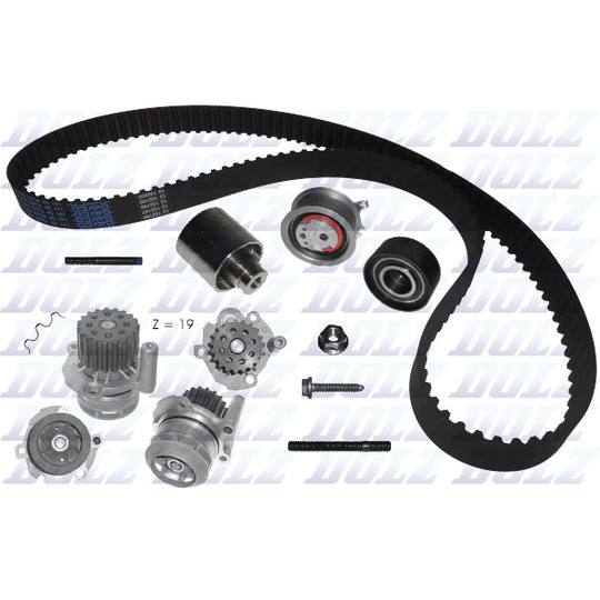 KD048 - Water Pump & Timing Belt Set 