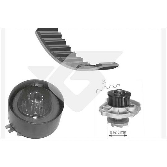 KH 139WP46 - Water Pump & Timing Belt Set 