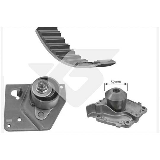 KH 235WP62 - Veepump + hammasrihmakomplekt 