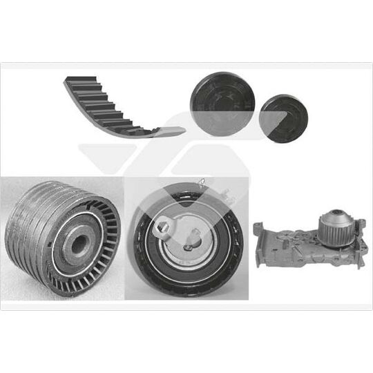 KH 256WP43 - Water Pump & Timing Belt Set 