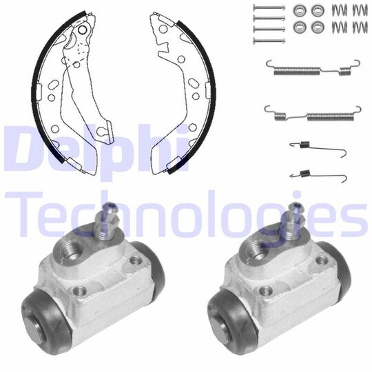 KP1104 - Brake Shoe Set 