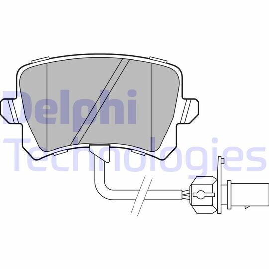 LP3141 - Brake Pad Set, disc brake 