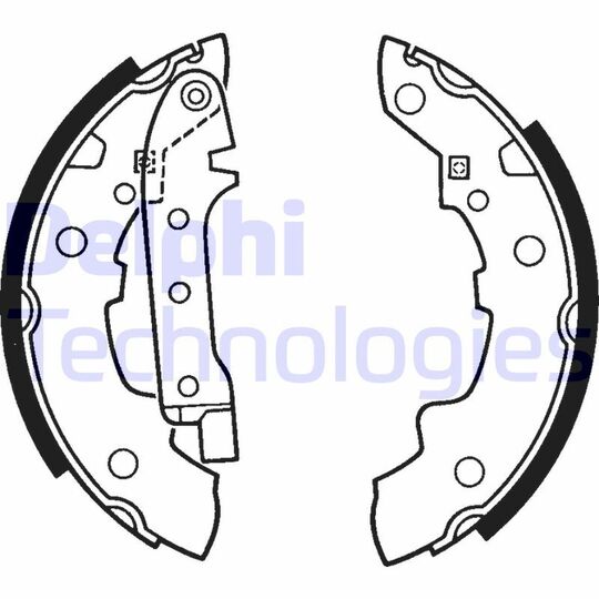 LS1392 - Brake Shoe Set 