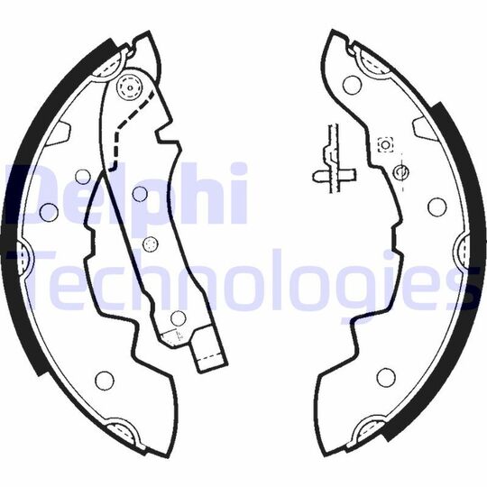 LS1393 - Brake Shoe Set 