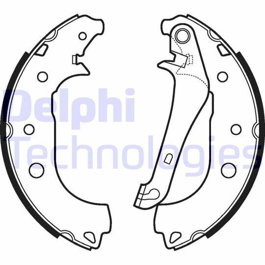 LS2108 - Brake Shoe Set 