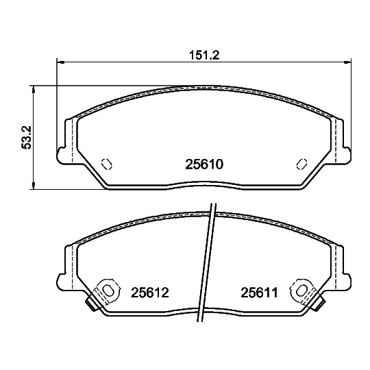 MDB3290 - Brake Pad Set, disc brake 