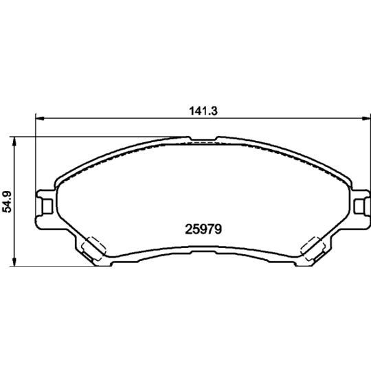 MDB3427 - Brake Pad Set, disc brake 