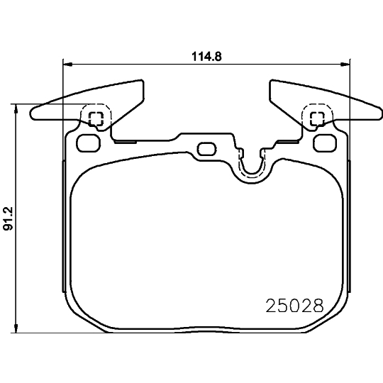 MDB3764 - Piduriklotsi komplekt, ketaspidur 