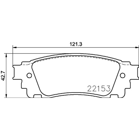 MDB3787 - Piduriklotsi komplekt, ketaspidur 